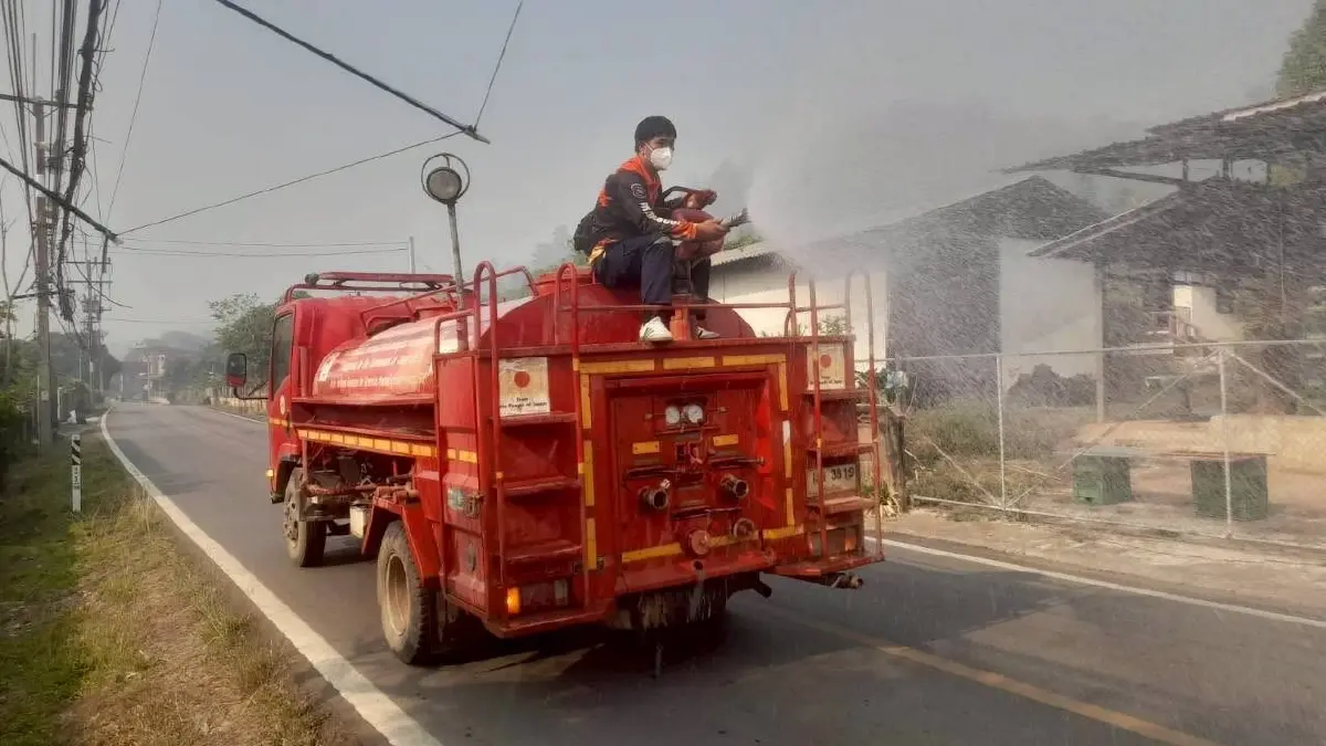 ค่าฝุ่นวันนี้ เชียงใหม่ยังอันดับ1โลก ทุกอำเภอสู้ PM2.5 ฉีดพ่นน้ำ