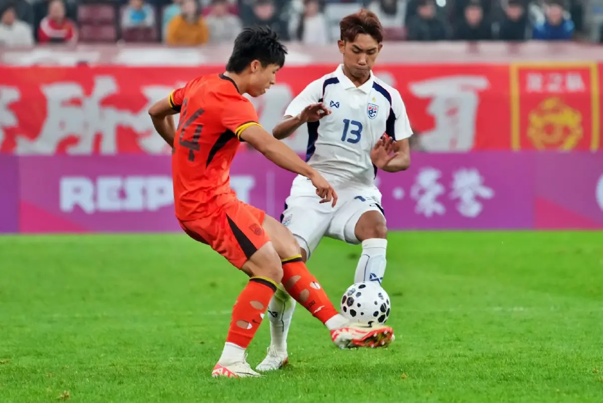 ผลบอล ทีมชาติไทย U23 เสมอ จีน 2-2 ประเดิมศึก CFA Youth Tournament Xi'an