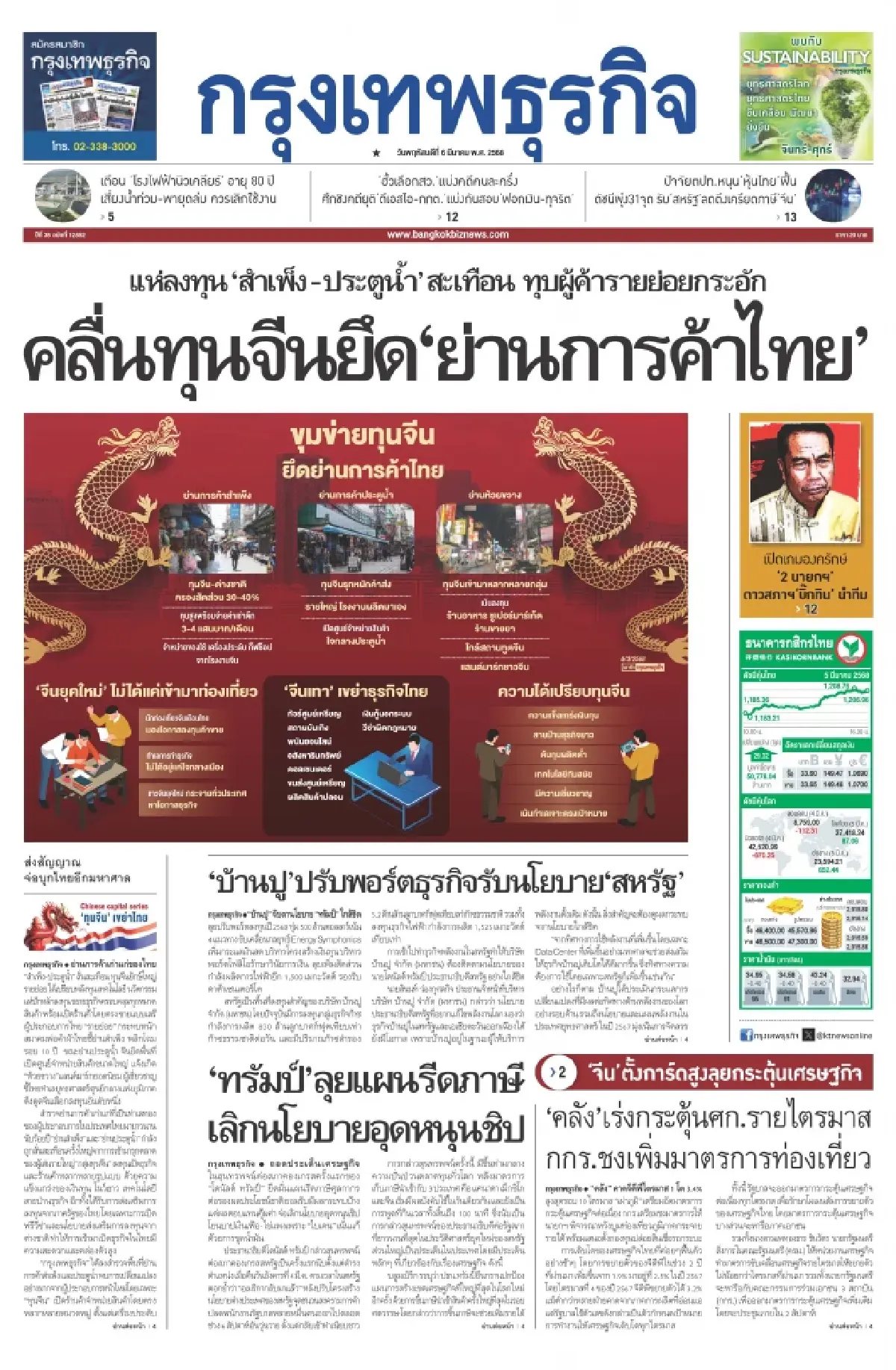 ‘กรุงเทพธุรกิจ’ คว้ารางวัลชมเชย ข่าวมรสุมทุนจีน โมเดลทุบธุรกิจไทย ระเบิดเวลาเศรษฐกิจ