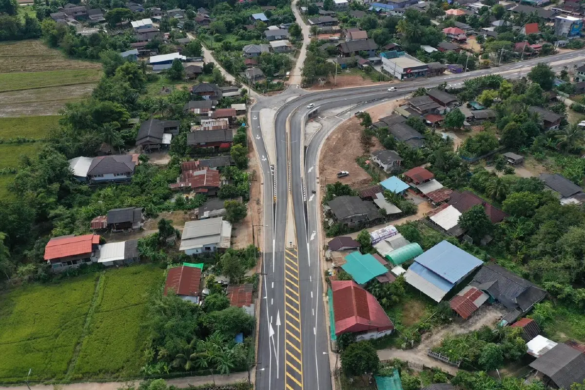 เปิดใช้แล้ว ทางลอด-ทางขนาน ทล.1152 เชียงราย แก้จุดเสี่ยงเกิดอุบัติเหตุซ้ำซาก