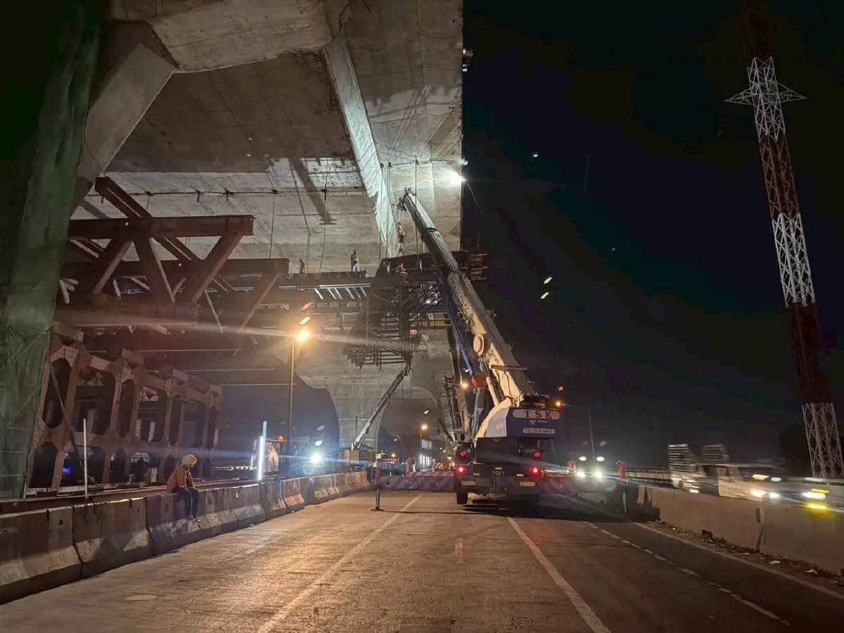 เปิดแล้ว 'ถนนพระราม 2' คืนผิวจราจรทางหลัก M82 ตอน 7 หลังเหตุเครนถล่ม