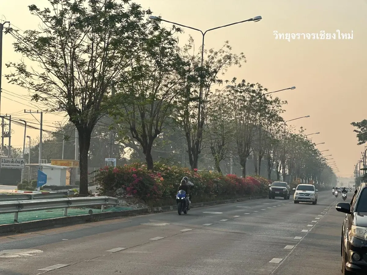 เชียงใหม่ ฝุ่นคลุมเมือง จุดความร้อนพุ่ง 136 จุด ไม่มีฝน ช่วยระบาย