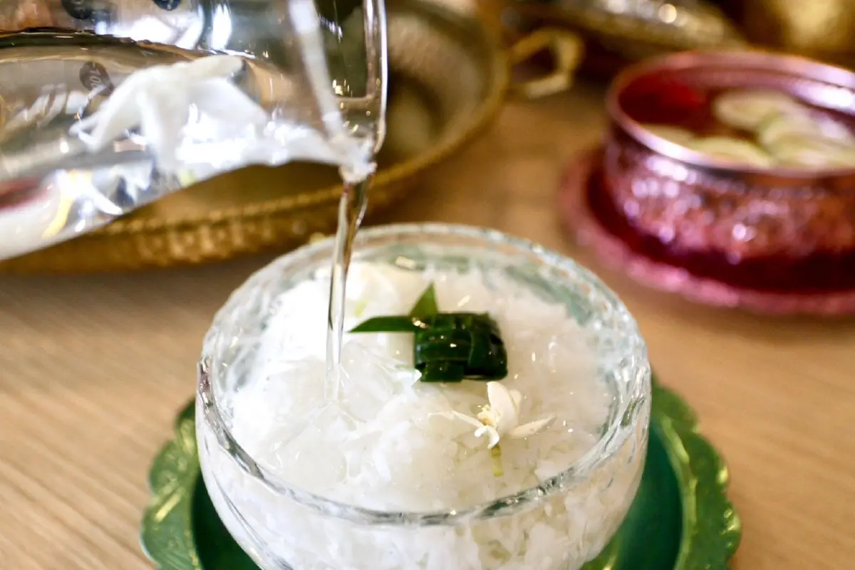 ข้าวแช่น้ำตาลต่ำ! ข้าว กข 43 ในสำรับดับร้อนสายเฮลตี้จากนาราคูซีน