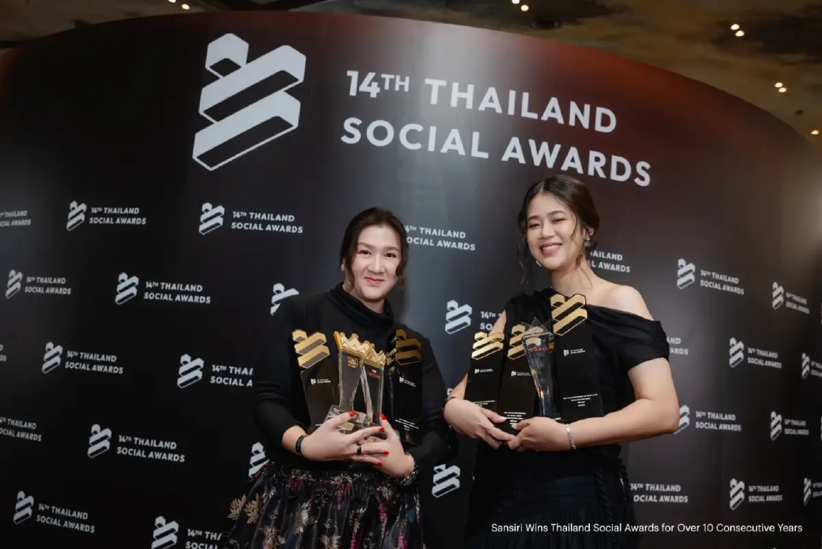 ‘แสนสิริ’ เบอร์หนึ่งโซเชียลมีเดีย  ครองแชมป์ 10 สมัยมัดใจชาวอสังหาฯ ยาวนานที่สุด