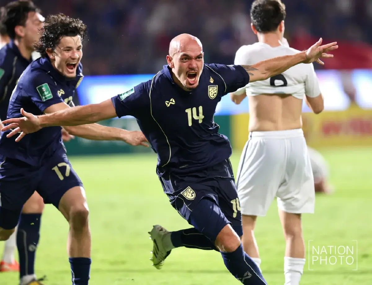 ช้างศึกผงาด! ไทยดับเติร์กฯ 2-1 ซิวแชมป์กลุ่ม ลุยเอเชียนคัพ 2027