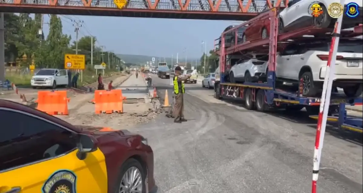 เลี่ยงด่วน ถนนมิตรภาพ ขาเข้า กทม. ปิดเบี่ยงจราจร กม.93 รถติดแล้ว