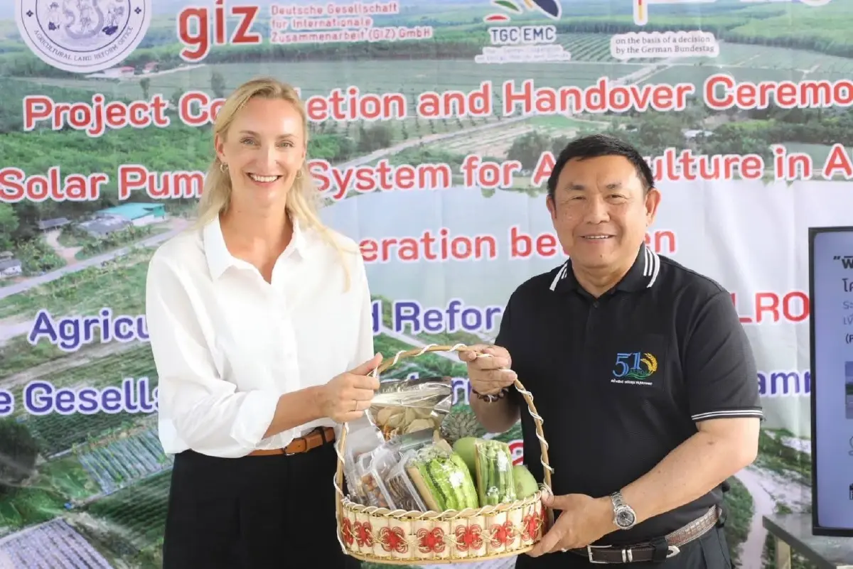 'ส.ป.ก ร่วม GIZ' นำร่องสูบน้ำพลังงานแสงอาทิตย์ เพื่อการเกษตร