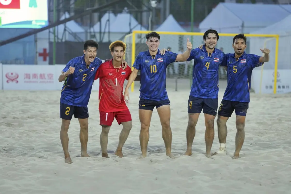 ผล ฟุตบอลชายหาด ทีมชาติไทย พ่าย ซาอุดีอาระเบีย 4-8 ประเดิมศึก เอเชียนบีชเกมส์