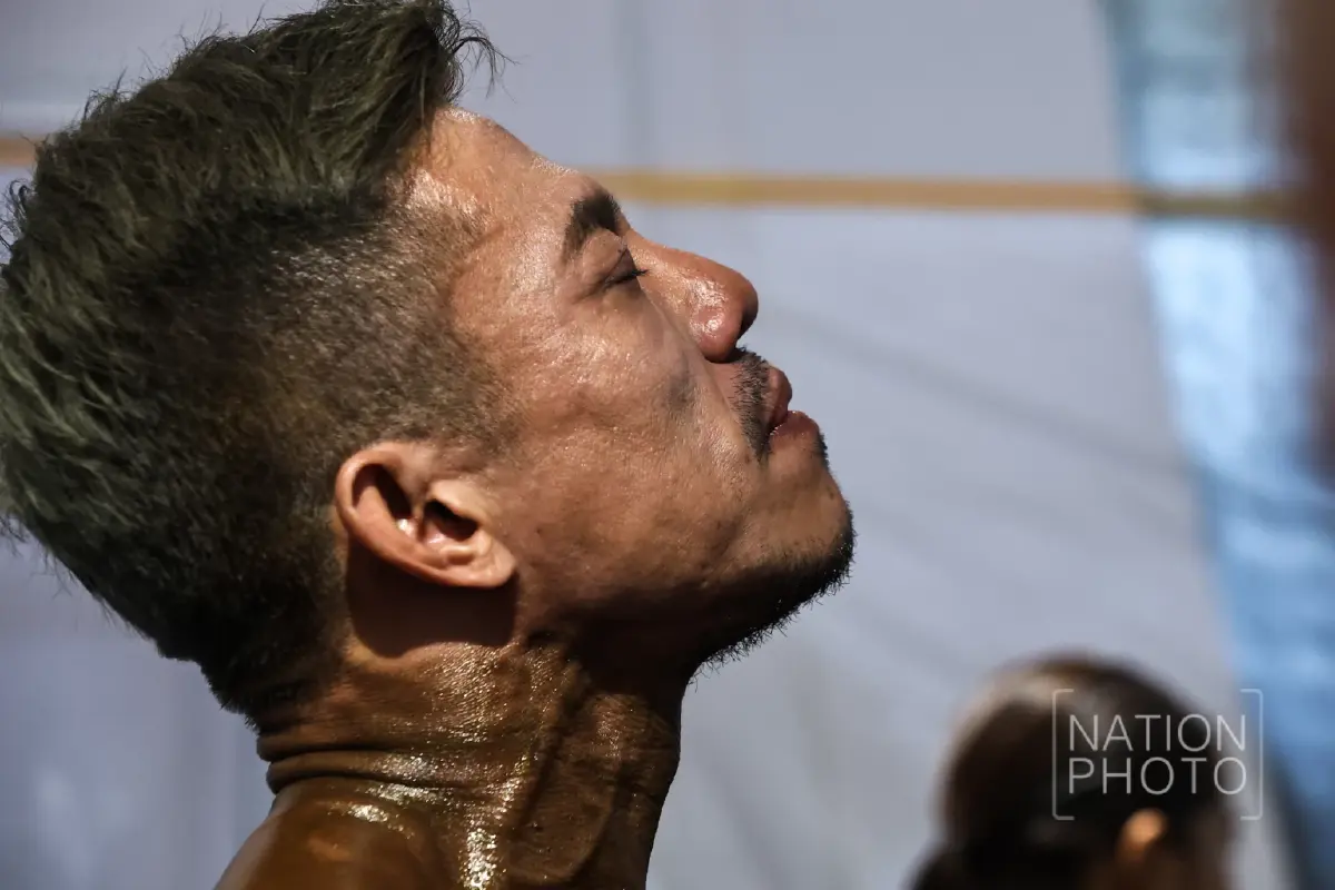 'พ่อพนา' ปล่อยโฮดีใจ 'น้องทับทิม' ให้กำลังใจถึงหลังเวทีก่อนขึ้นแข่งขันเพาะกาย