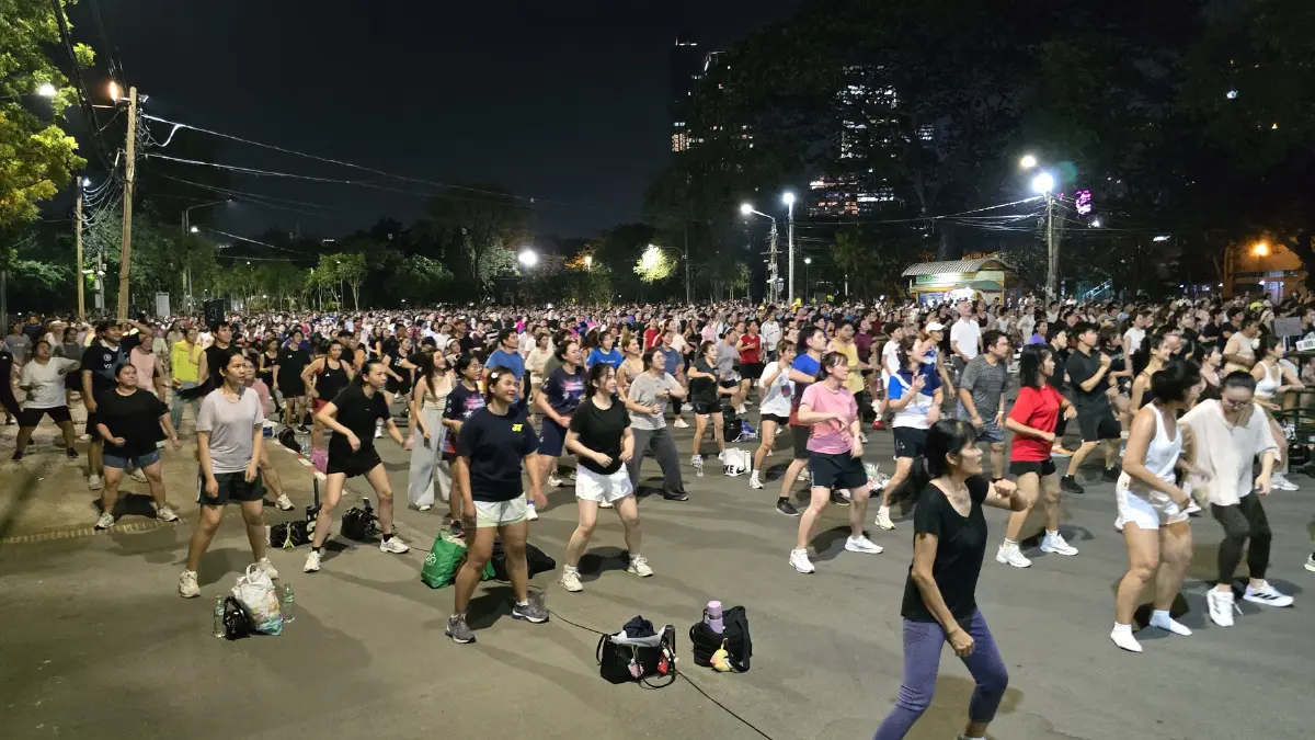‘แอโรบิค’ ที่ ‘สวนลุมพินี’ อยาก ‘สุขภาพดี’ ต้องมาเช็คอิน!