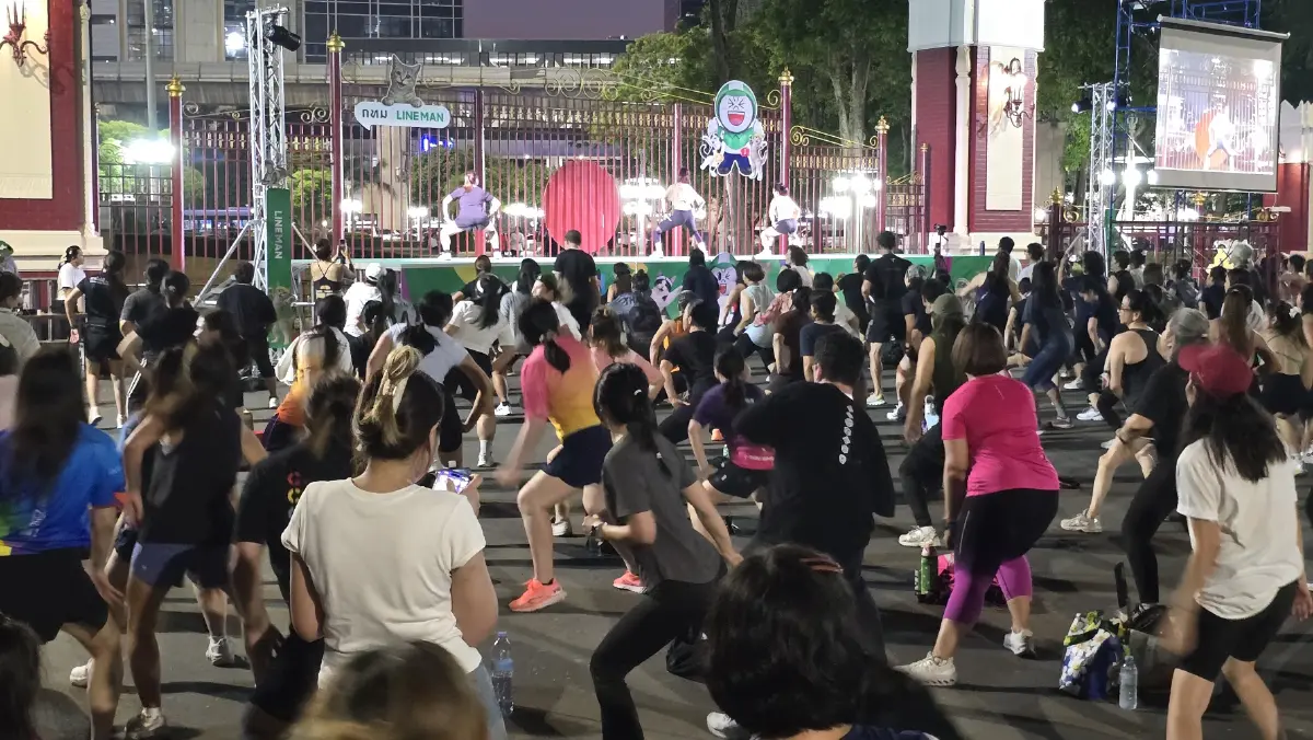 ‘แอโรบิค’ ที่ ‘สวนลุมพินี’ อยาก ‘สุขภาพดี’ ต้องมาเช็คอิน!