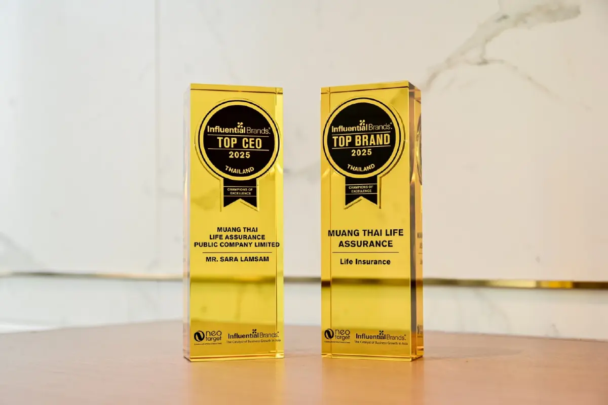 เมืองไทยประกันชีวิต คว้า 2 รางวัล 2025 Asia CEO Summit สะท้อนศักยภาพผู้นำ-ความแข็งแกร่งแบรนด์