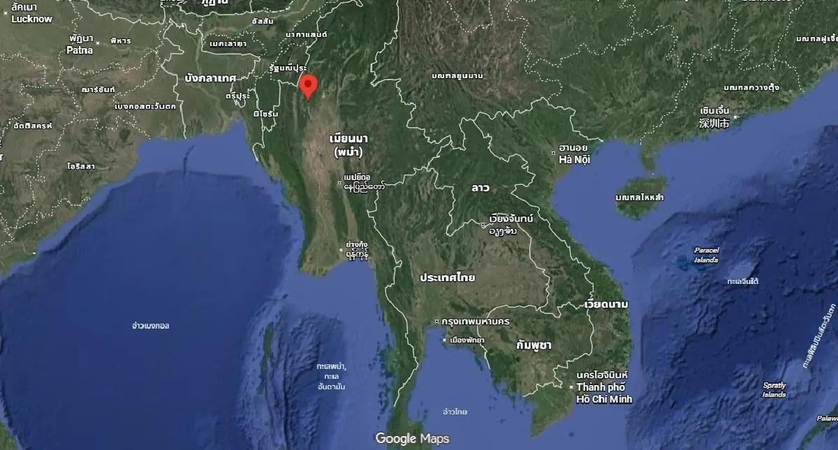 เขย่าแรง เมียนมาแผ่นดินไหว ขนาด 4.3 สั่นสะเทือนใกล้ไทย แม่ฮ่องสอน