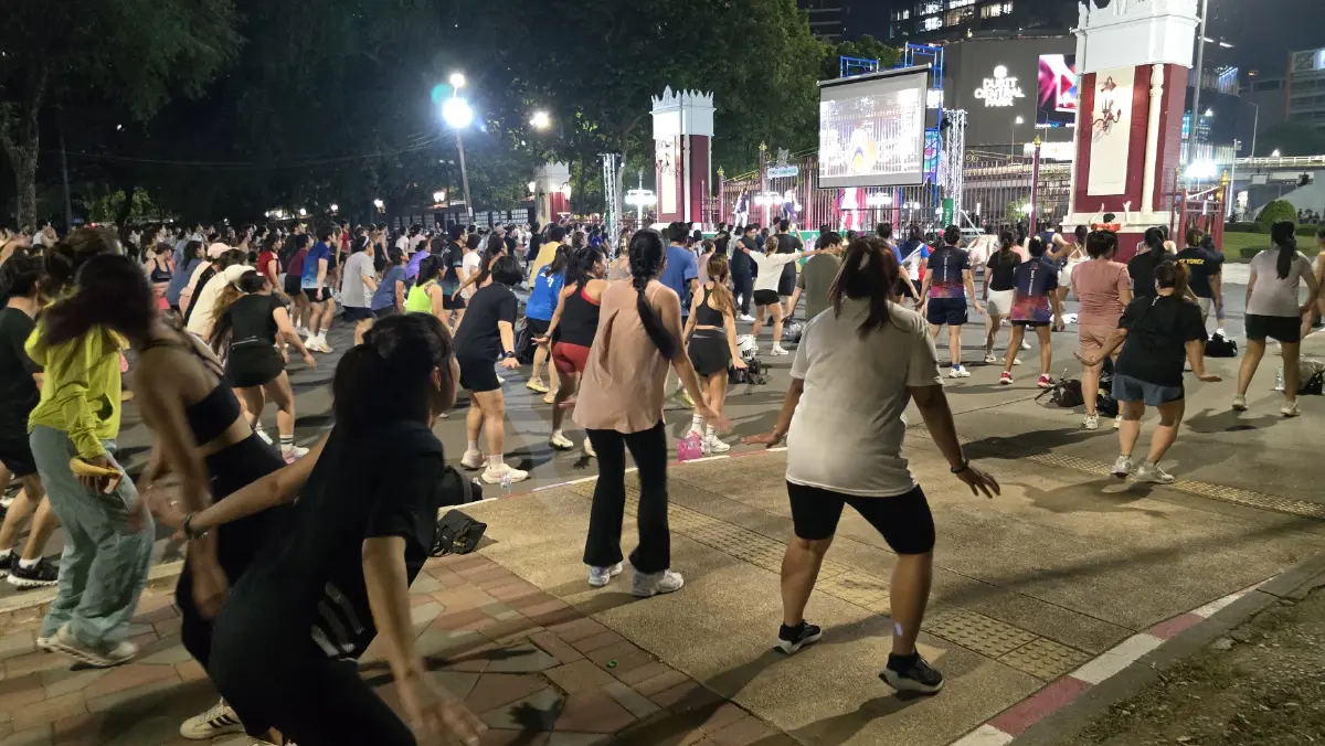 ‘แอโรบิค’ ที่ ‘สวนลุมพินี’ อยาก ‘สุขภาพดี’ ต้องมาเช็คอิน!