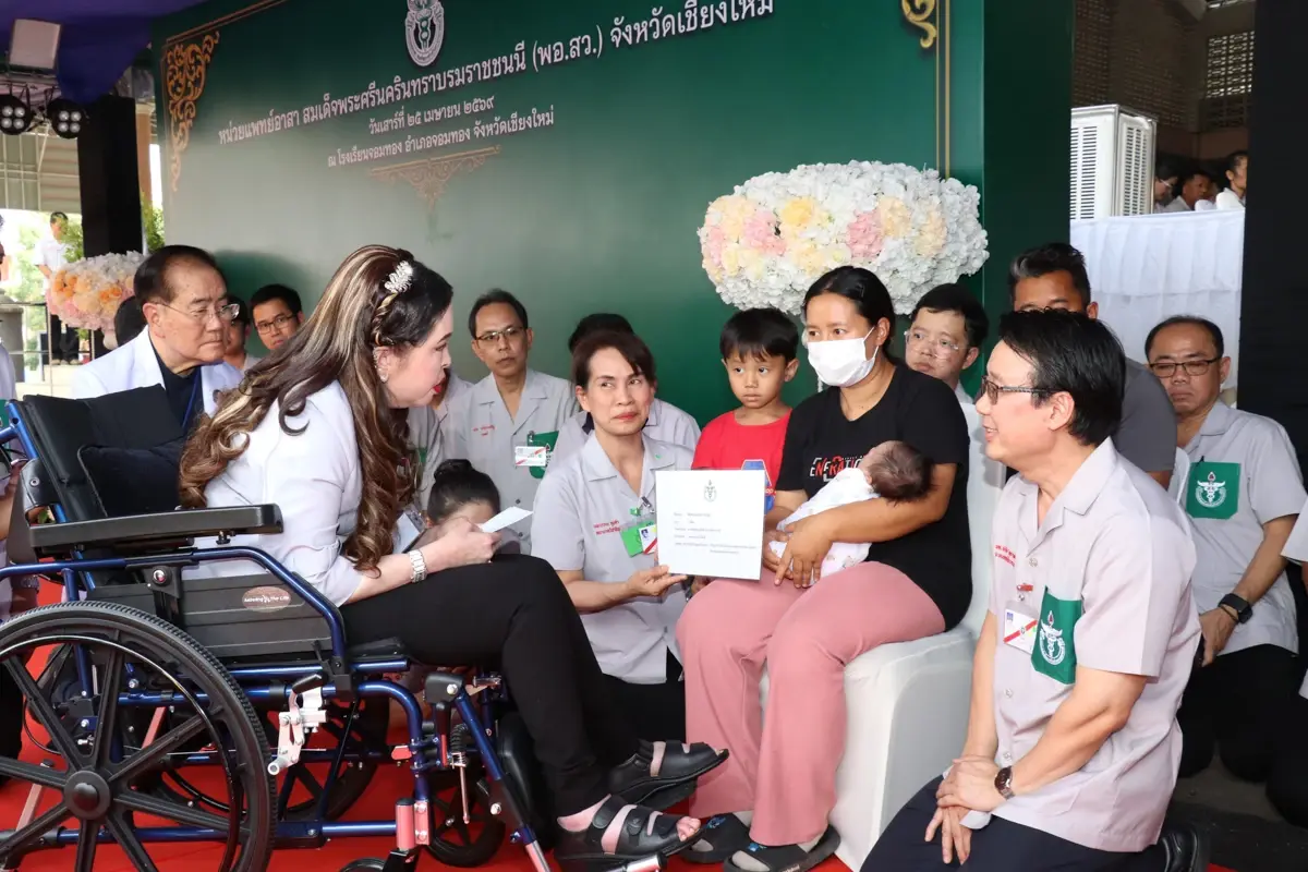 สมเด็จเจ้าฟ้าฯ กรมพระศรีสวางควัฒนฯ ทรงเสด็จเยี่ยมหน่วยแพทย์ พอ.สว.