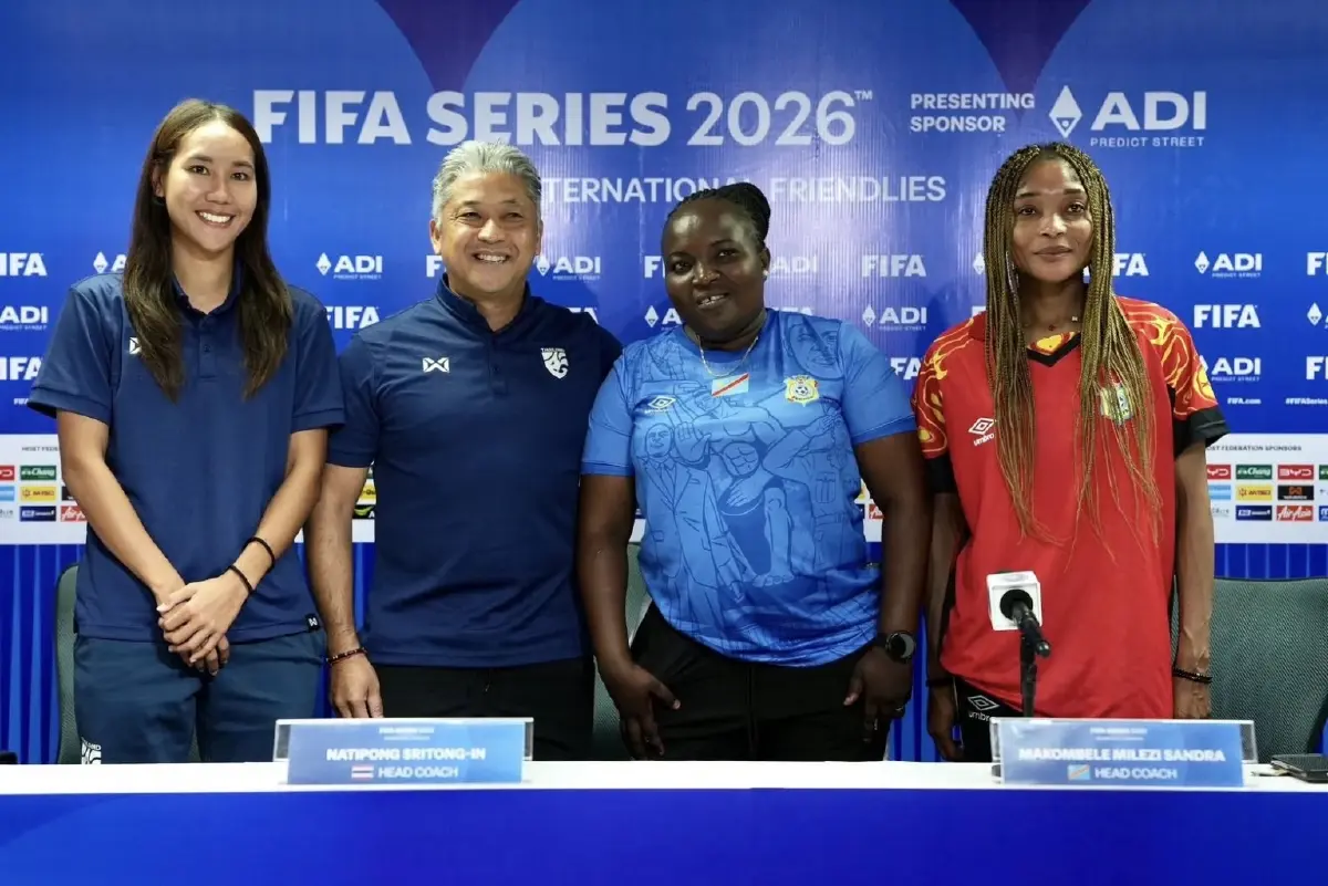 ดูบอลสด ฟุตบอลหญิง ทีมชาติไทย พบ ดีอาร์ คองโก FIFA Series 2026 รอบชิง