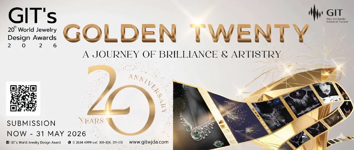 สถาบัน GIT ฉลอง 20 ปี ชวนประกวดออกแบบเครื่องประดับระดับโลก 