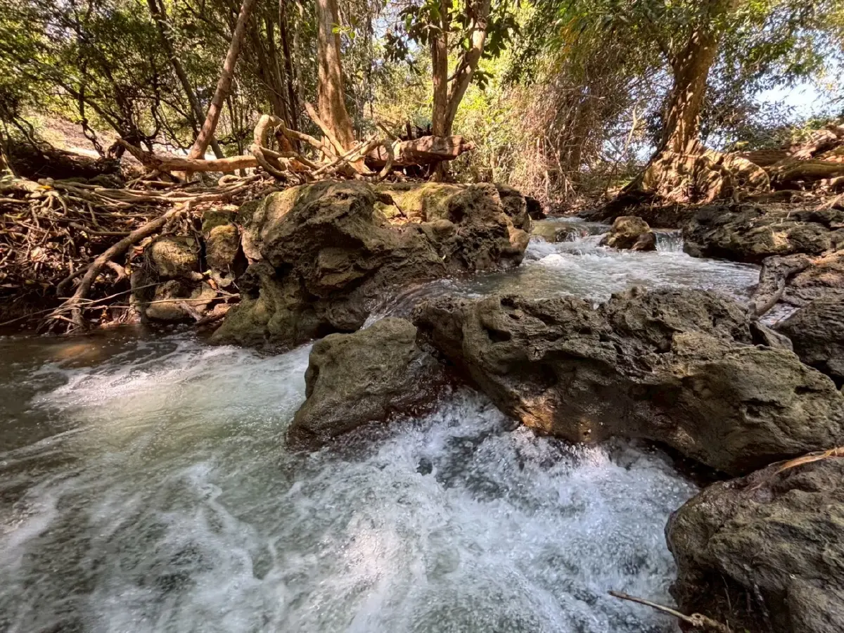 หน้าร้อน ปักหมุดเที่ยวเลย 'น้ำตกท่าสวรรค์' อ.นาด้วง น้ำใสไหลเย็น