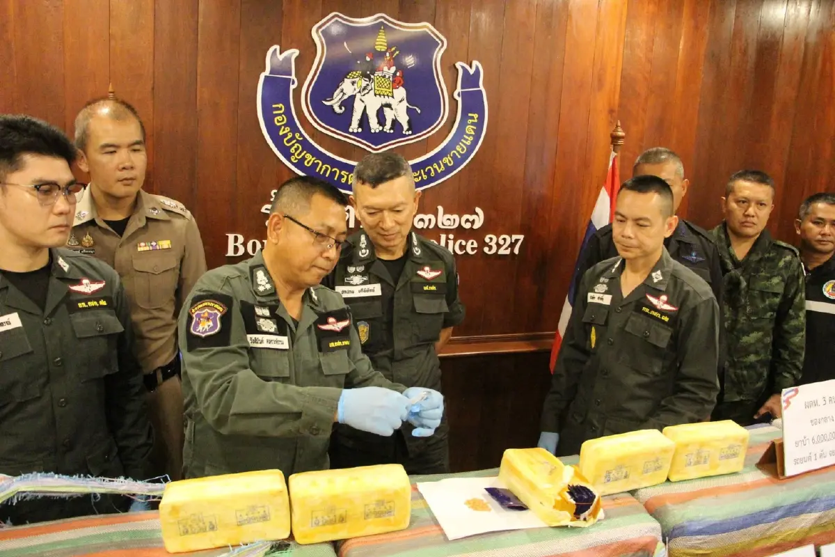 จับสามหนุ่มยึดยาบ้า 6 ล้านเม็ด ขบวนการขนยานรกเลี่ยงด่านไม่รอด