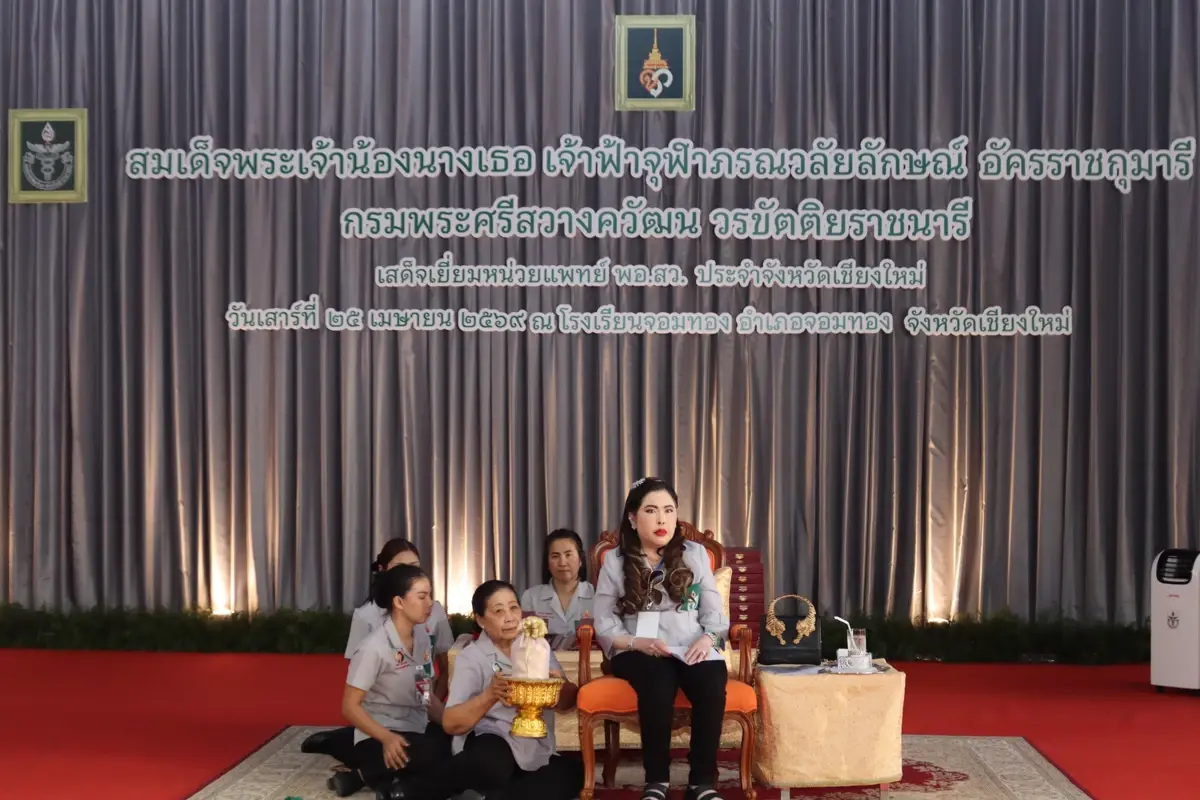 สมเด็จเจ้าฟ้าฯ กรมพระศรีสวางควัฒนฯ ทรงเสด็จเยี่ยมหน่วยแพทย์ พอ.สว.