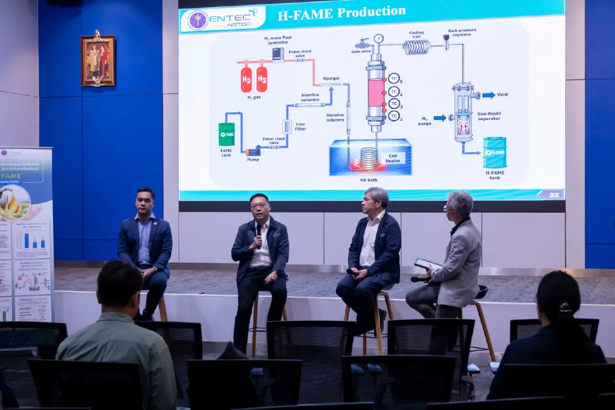 น้ำมันรักษ์โลก H-FAME ฝีมือคนไทย 'ลดฝุ่น 86%' ไม่ต้องง้อเครื่องใหม่