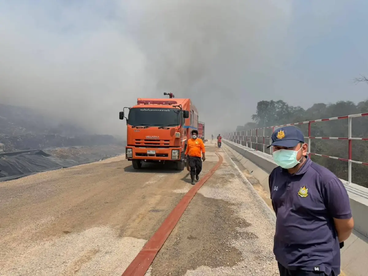 BWG โต้ข้อมูลกรมควบคุมมลพิษ เหตุไฟไหม้บ่อขยะไม่มีอพยพประชาชน