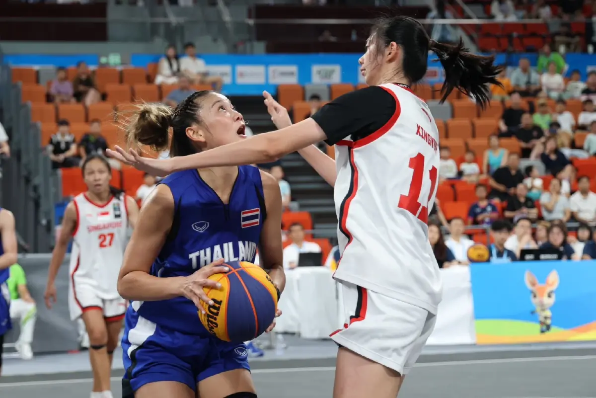 LIVE สด 'ไทย พบ จีน' ถ่ายทอดสด บาสเกตบอล 3x3 หญิง เอเชียนบีช เกมส์ 2026