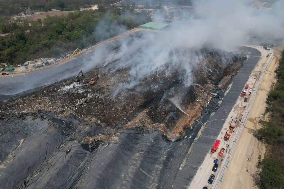 BWG โต้ข้อมูลกรมควบคุมมลพิษ เหตุไฟไหม้บ่อขยะไม่มีอพยพประชาชน