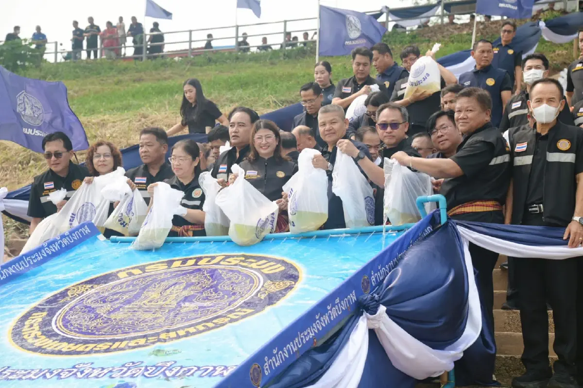 คืนถิ่นปลาเอิน กรมประมงปล่อยยี่สกไทย 1 แสนตัว ฟื้นแม่น้ำโขง,