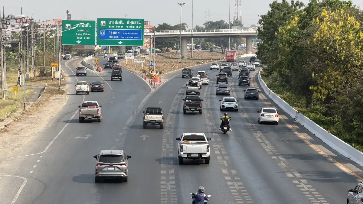 จราจรสายเอเชียวันนี้ (15 เม.ย.) คนแห่กลับกรุงฯ คาดค่ำนี้รถแน่น