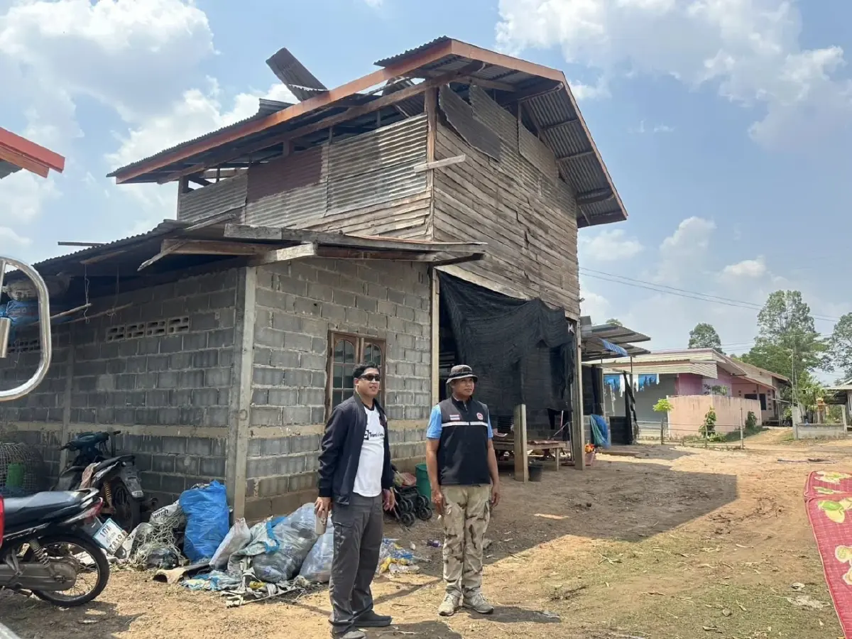 พายุฤดูร้อนถล่ม บ้านเรือนเสียหาย 50 หลัง เร่งสำรวจช่วยเหลือด่วน