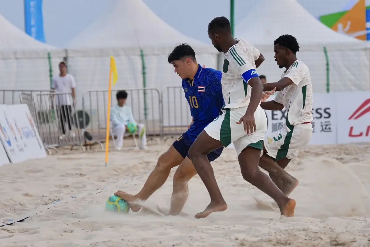 ผล ฟุตบอลชายหาด ทีมชาติไทย พ่าย ซาอุดีอาระเบีย 4-8 ประเดิมศึก เอเชียนบีชเกมส์