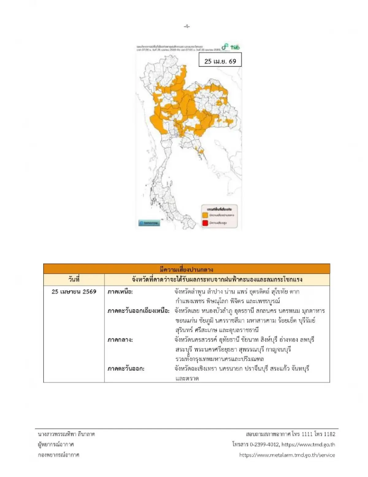 ประกาศกรมอุตุ ฉ.2 พายุฤดูร้อนเข้าไทยพรุ่งนี้ เหนือ อีสาน กทม. ฝนตกหนัก ลมแรง