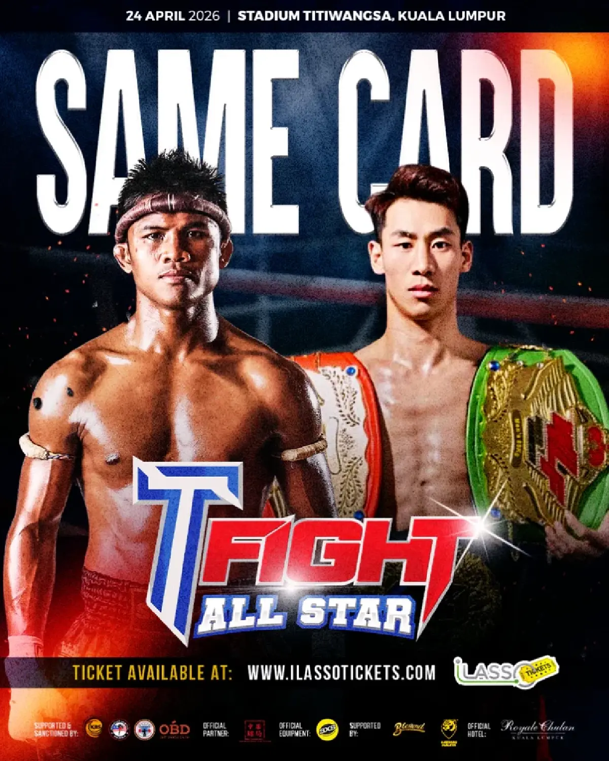 LIVE ถ่ายทอดสดมวย คู่หยุดโลก 'บัวขาว พบ เมิ่ง เกาเฟิง' T Fight All Stars