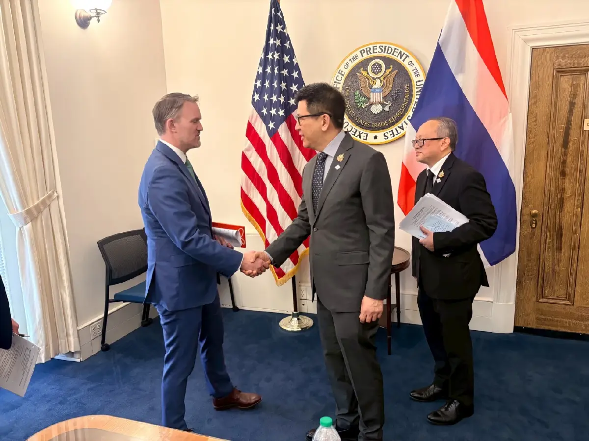 เอกนิติ พบ เอมิสัน กรีเออร์ ผู้แทนการค้าสหรัฐ หารือความร่วมมือเศรษฐกิจสองประเทศ