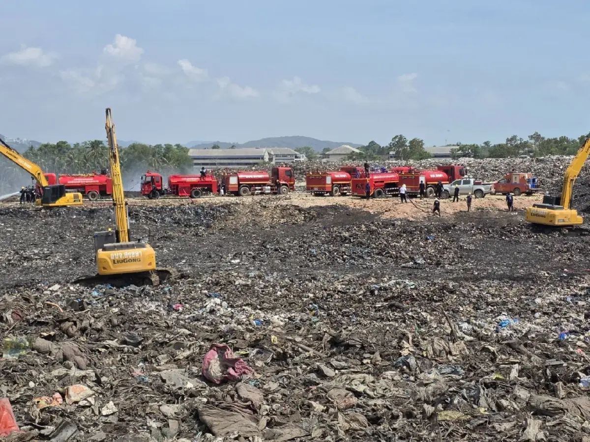 บ่อขยะเกาะแต้ว ไฟดับแล้ว 100% เร่งตรวจสุขภาพประชาชนรอบพื้นที่