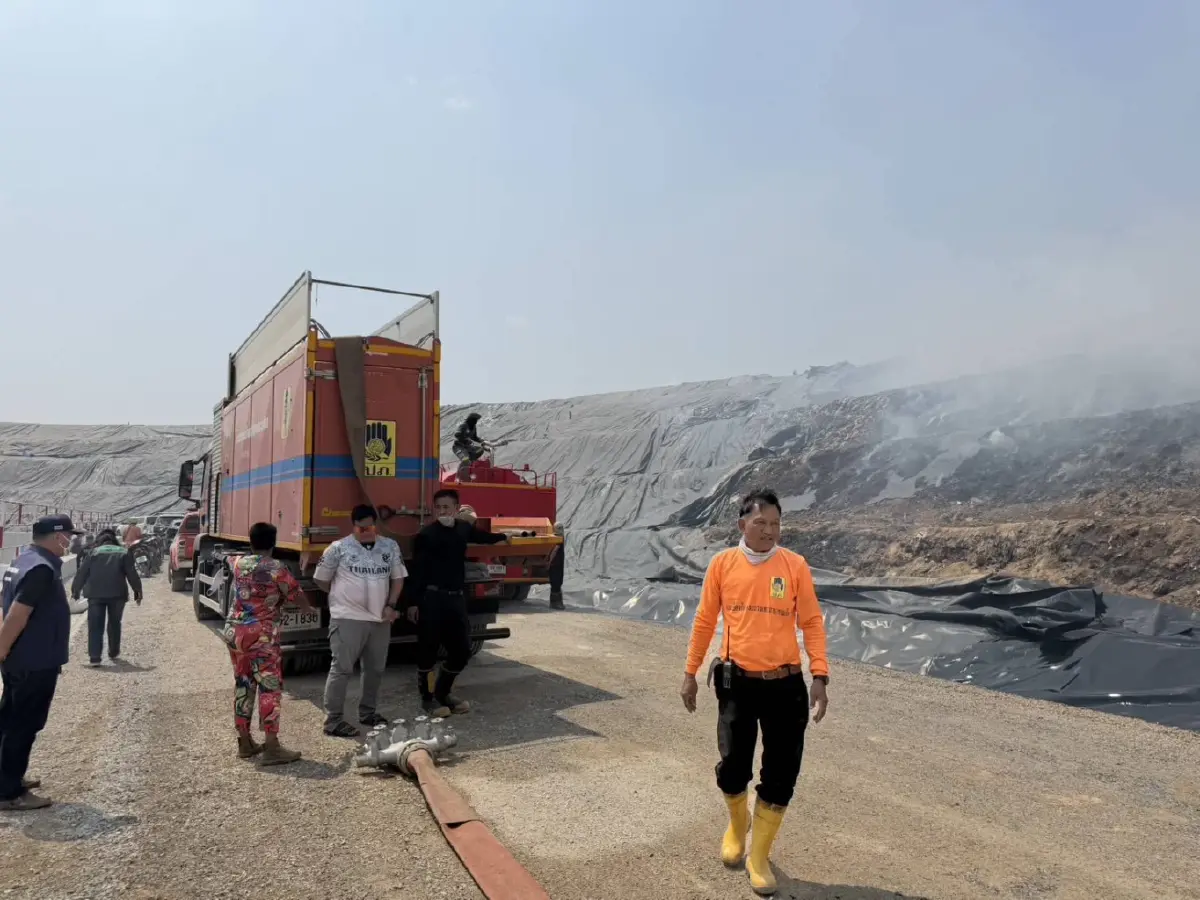 ไฟไหม้โรงงาน BWG สระบุรี ปะทุรอบ 2 พบ 'ก๊าซไซยาไนด์' เกินมาตรฐาน