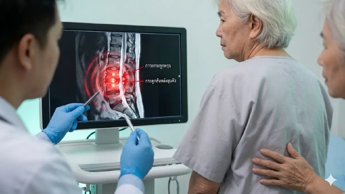 ไม่ล้มก็เสี่ยง! ความจริงกระดูกสันหลังยุบจากกระดูกพรุน ภัยเงียบสูงวัย