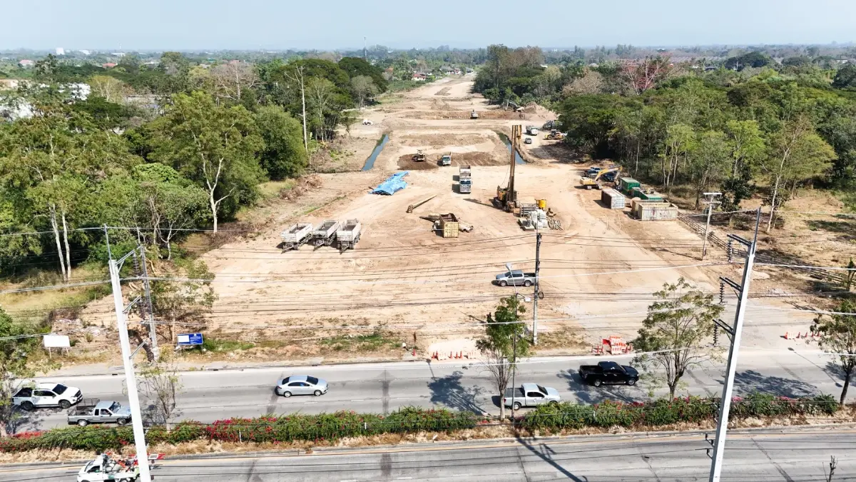 คืบหน้า สร้างถนนสายแยก ชม.3029 - ทล.1006 จ.เชียงใหม่ งบฯ 768.497 ล้าน คาดเสร็จปี 71