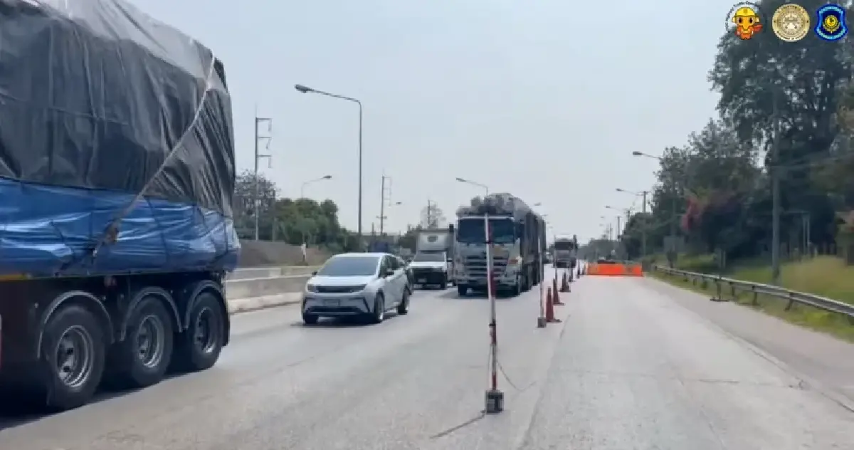 เลี่ยงด่วน ถนนมิตรภาพ ขาเข้า กทม. ปิดเบี่ยงจราจร กม.93 รถติดแล้ว