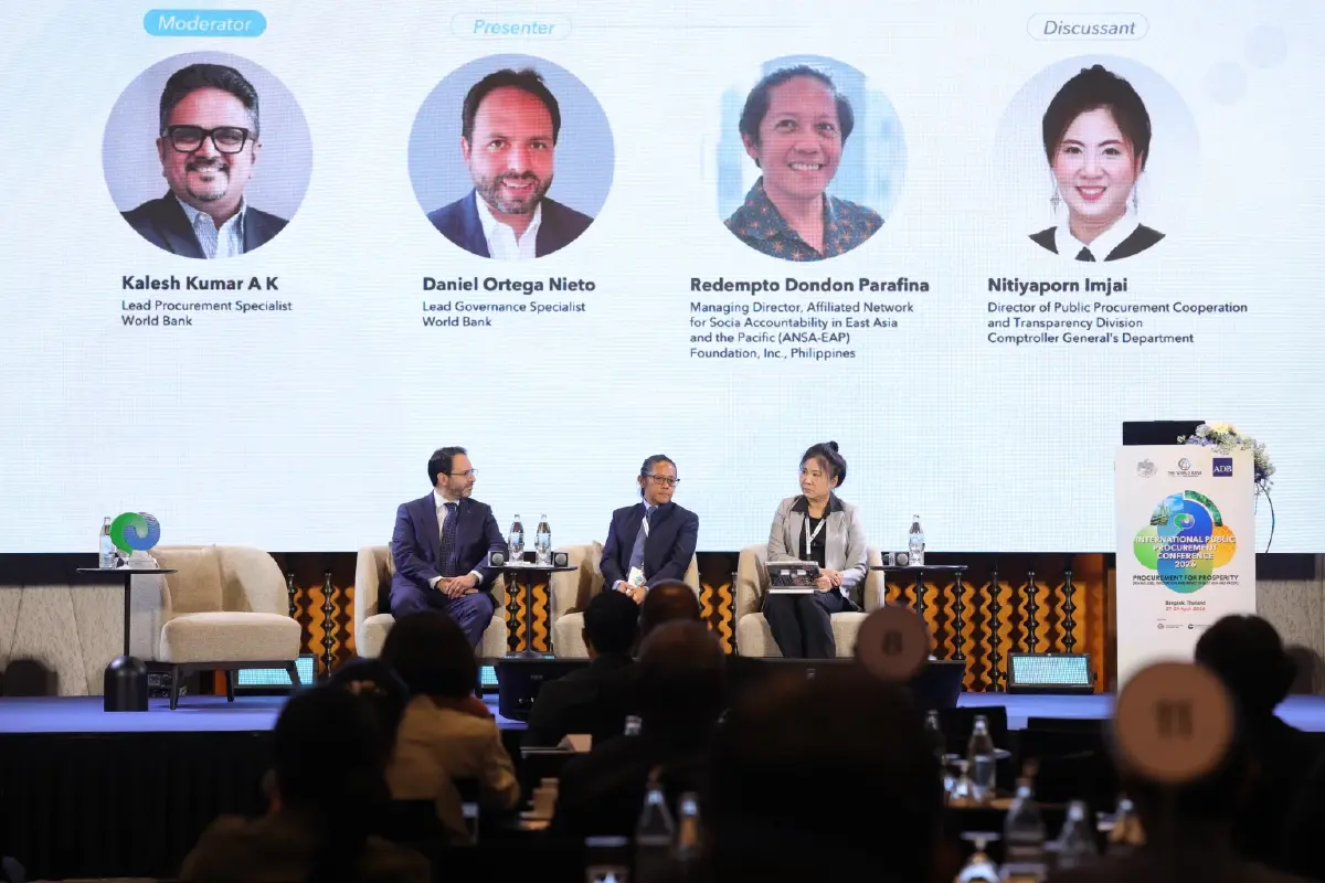 ‘กรมบัญชีกลาง’ โชว์วิสัยทัศน์เวทีโลก ยกระดับความโปร่งใสจัดซื้อจัดจ้างไทยสู่ความยั่งยืน