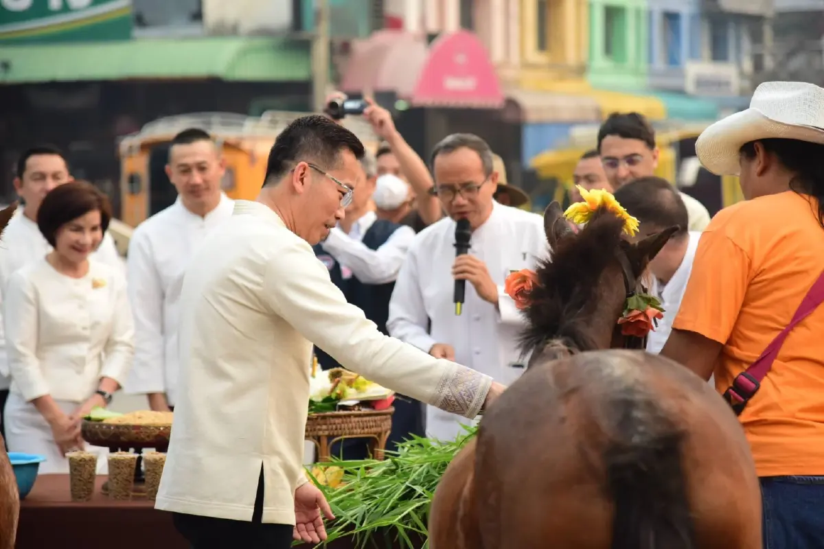 เรียกขวัญม้า รำลึกวันปีใหม่สยาม อุทิศกุศลผู้สร้างทางรถไฟ