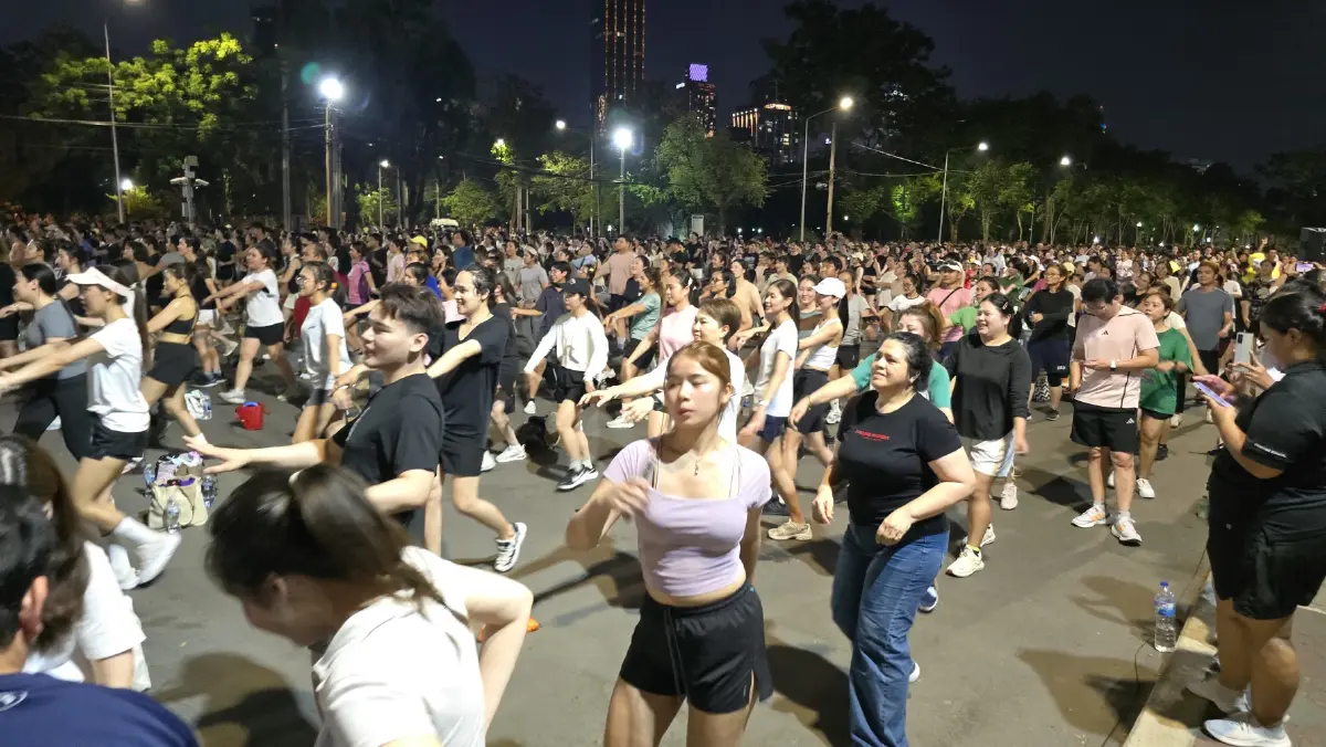 ‘แอโรบิค’ ที่ ‘สวนลุมพินี’ อยาก ‘สุขภาพดี’ ต้องมาเช็คอิน!