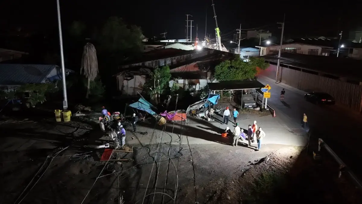 คืบหน้าการฟื้นฟูระบบไฟฟ้า พายุฤดูร้อนถล่มเสาไฟล้ม พื้นที่นครปฐม