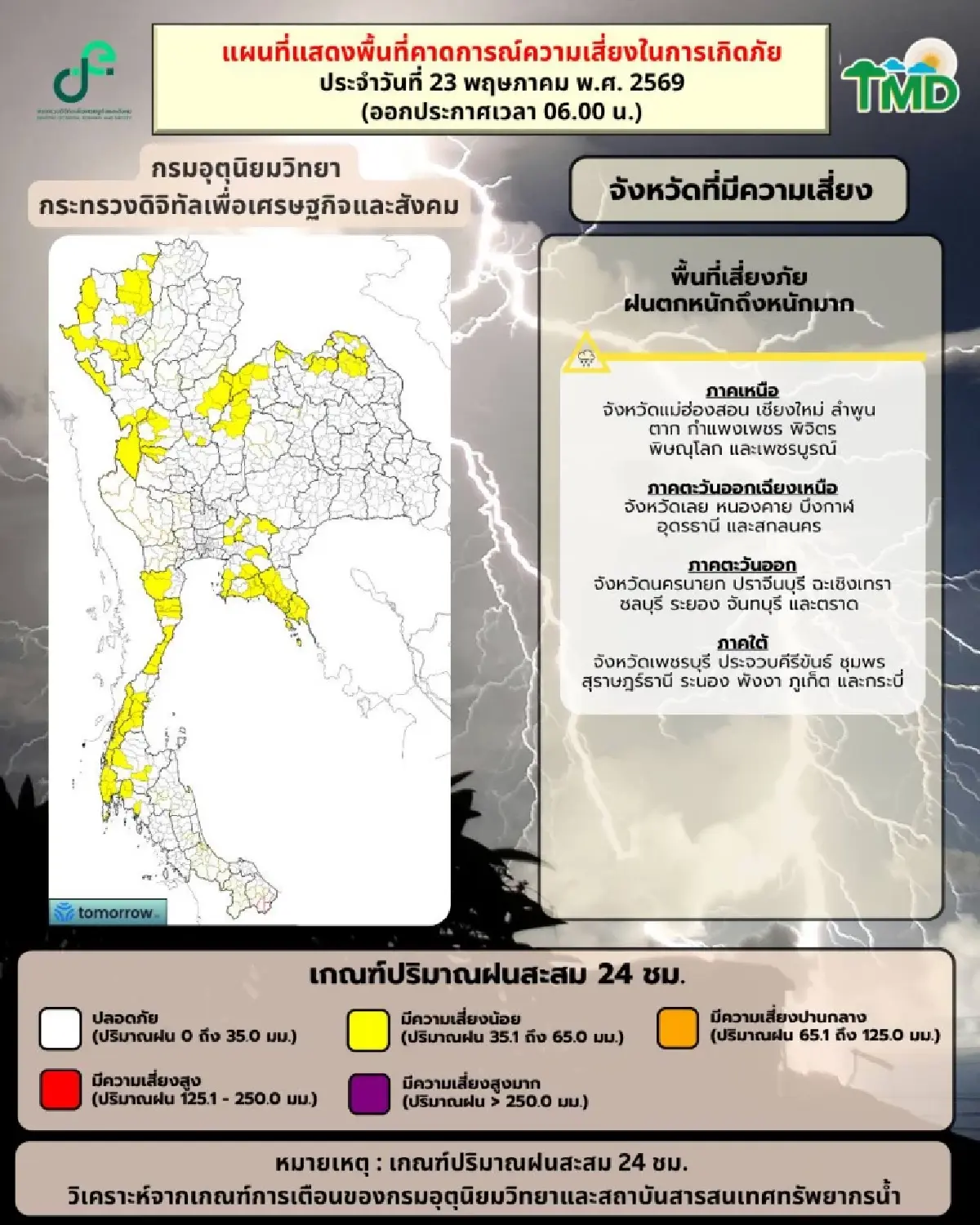 กรมอุตุ เตือน มรสุมพัดเข้าไทย เช็กวันนี้ฝนตกหนักที่ไหนบ้าง?