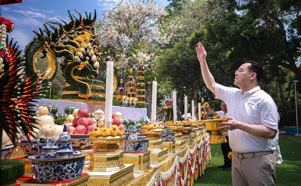 CKPower ร่วมกลุ่ม ช.การช่าง ยกฉัตรเหนือพระประธานอุโบสถเก่าแก่กว่า 200 ปี วัดนาห้วย