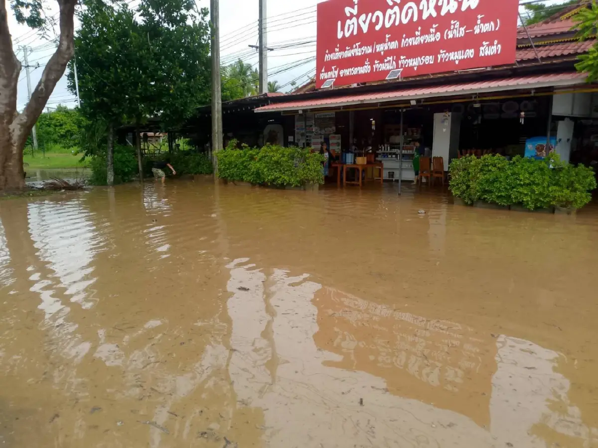 ฝนตกหนักเพชรบูรณ์ น้ำป่าทะลักจม 3 ตำบล ชาวบ้านหนีน้ำท่วมวุ่น
