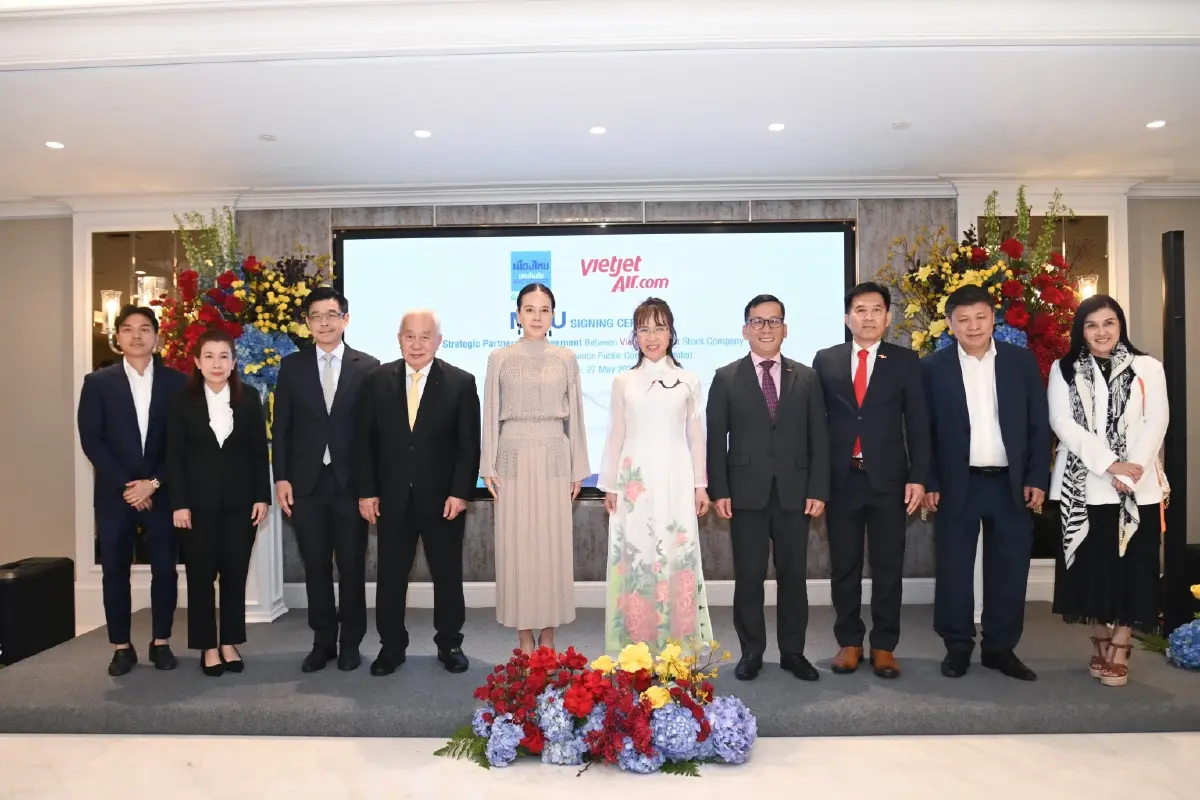 เมืองไทยประกันภัย ลงนาม MOU ร่วมกับ Vietjet Group ยกระดับความร่วมมือทางธุรกิจ