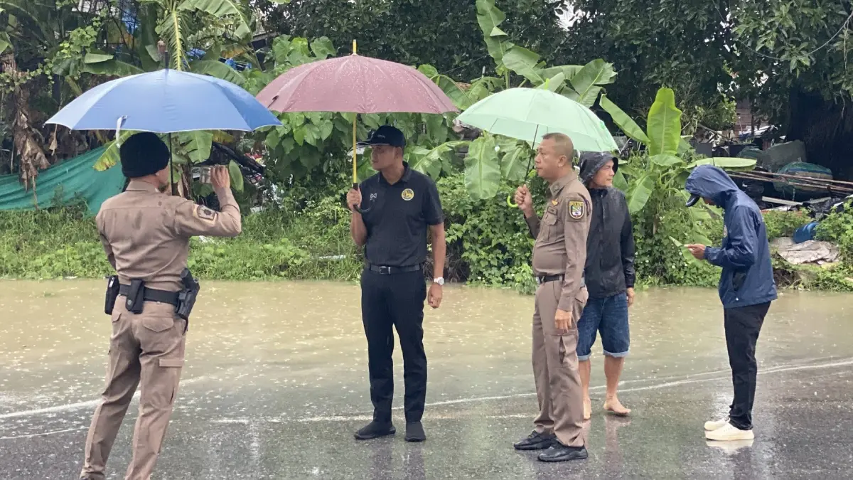 ด่วน แจ้งเตือน Cell Broadcast ฝนตกหนัก พังงา-ระนอง เช็กพื้นที่น้ำท่วม