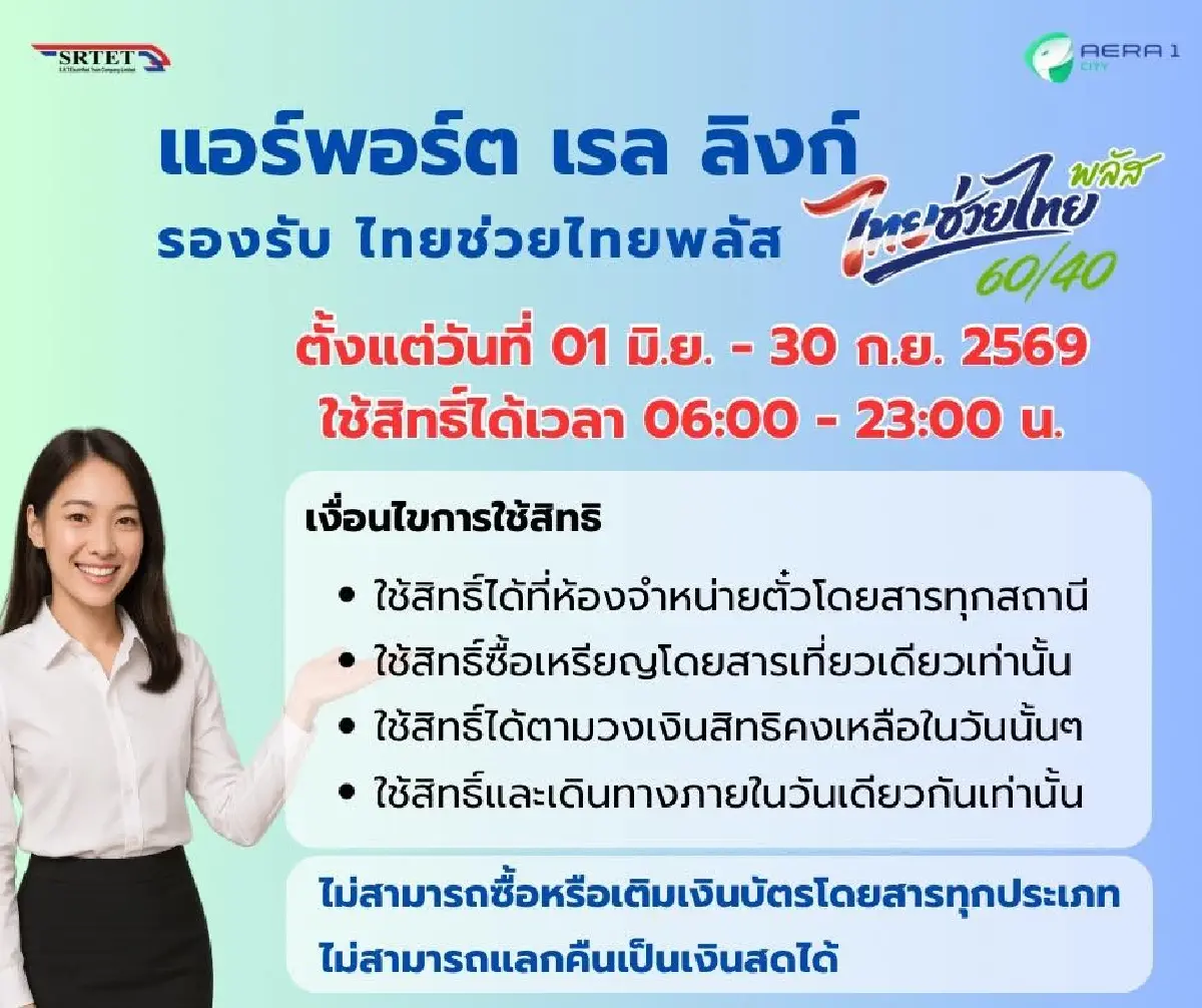 เช็ค 4 เงื่อนไข ก่อนใช้สิทธิ์ 'แตะจ่าย' รถไฟฟ้า 8 สาย 'คนละครึ่งพลัส'
